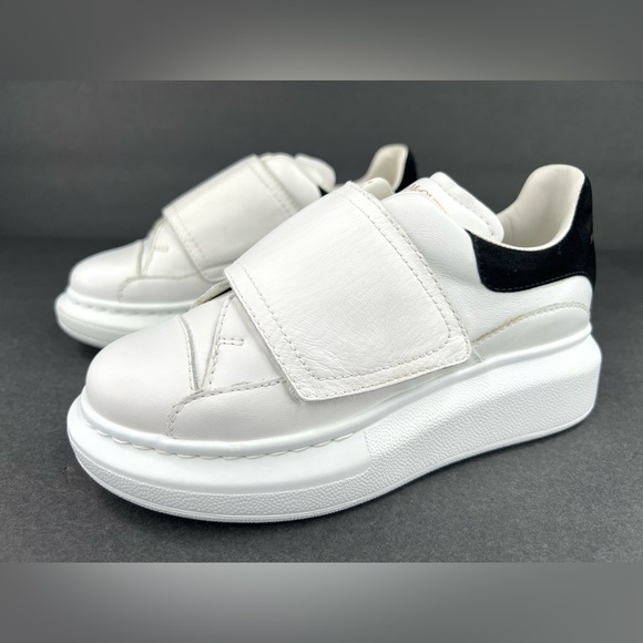 Alexander Mcqueen Molly Oversize Little Kids Leather Sneakers EU 30 - US 12 - Picture 9 of 11